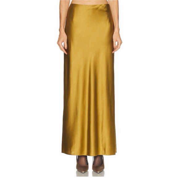 SRG Dresses & Skirts - SRG Marion Silk Skirt in Chartreuse, size S, NWT